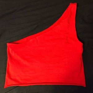 One Shoulder Crop Top